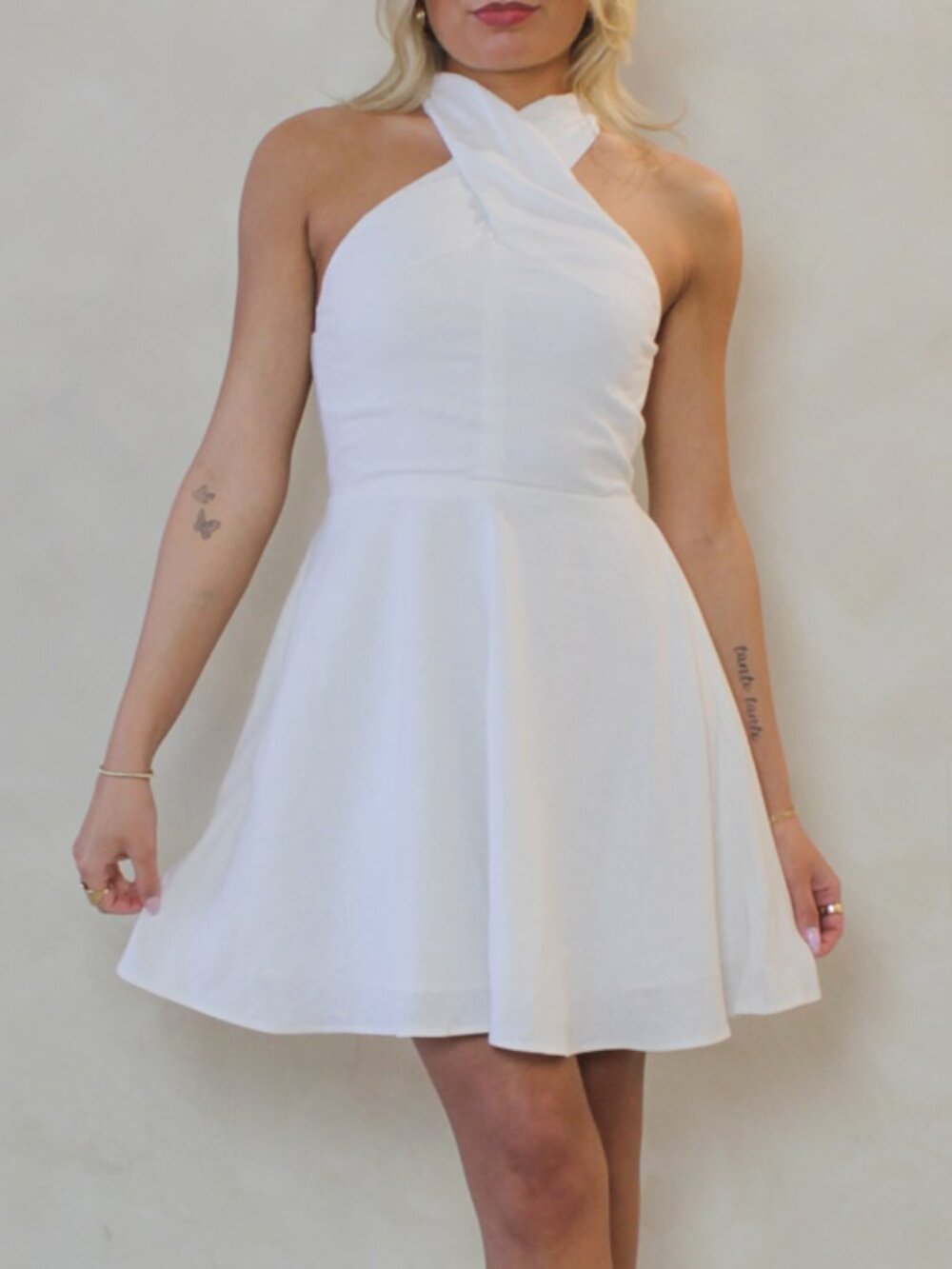 Steve Madden Kosta White Mini Dress